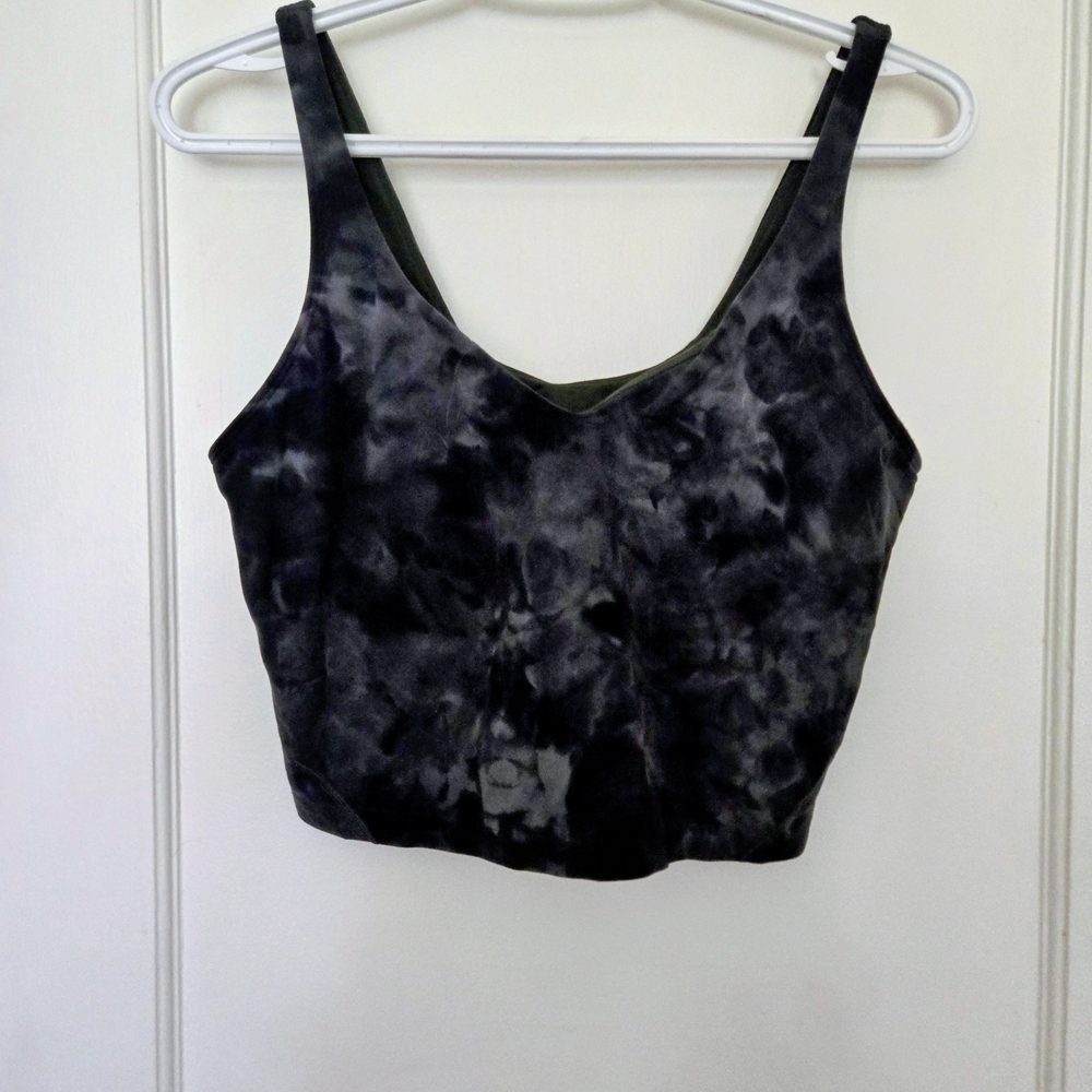 Lululemon Align Diamond Dye Pitch Grey Graphite Cropped Tank